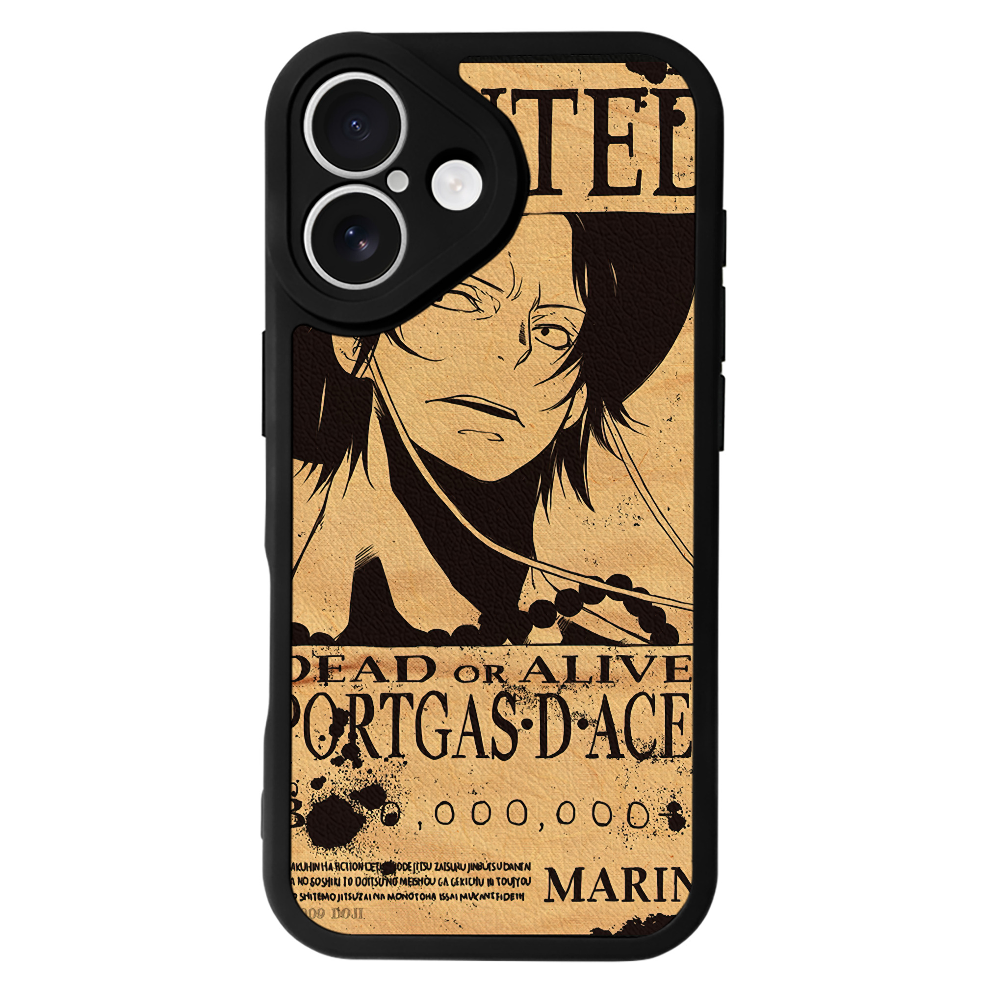 （画像用） ワンピース ONE PIECE 【iPhone 16シリーズ対応】シリコンスマホケース（レザー調） 材質：シリコン